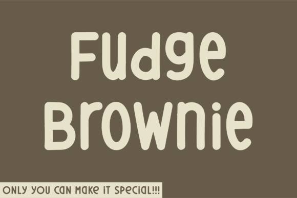 Fudge Brownie Font - Featured Image