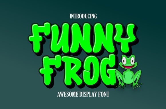 Funny Frog Font - Featured Image