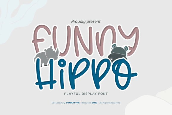 Funny Hippo Font - Featured Image