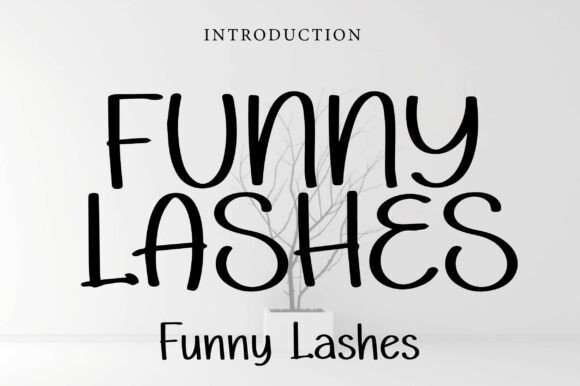 Funny Lashes Font - Featured Image