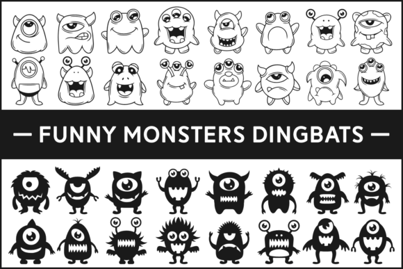 Funny Monsters Font - Featured Image