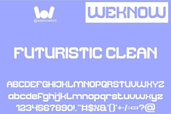 Futuristic Clean Font - Featured Image