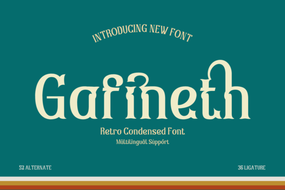 Gafineth Font - Featured Image