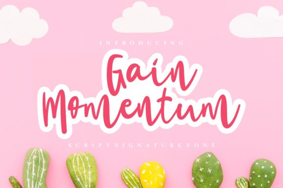 Gain Momentum Font - Featured Image