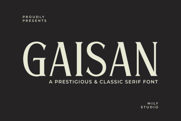 Gaisan Font - Featured Image