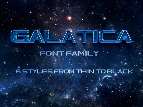 Galatica Family Font - Featured Image