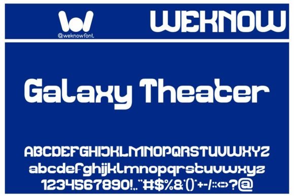 Galaxy Theater Font - Featured Image