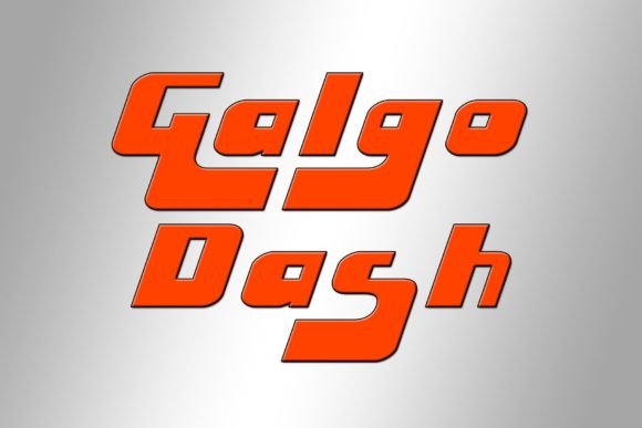 Galgo Dash Font - Featured Image