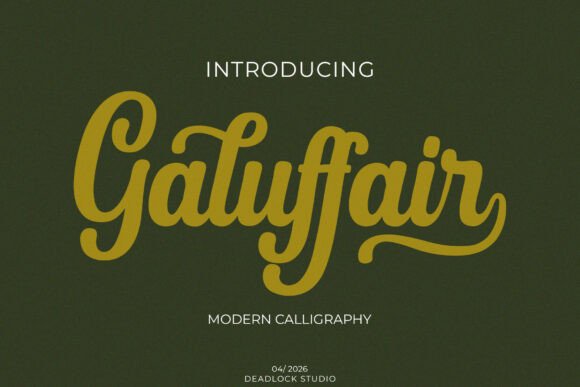 Gallufair Font - Featured Image