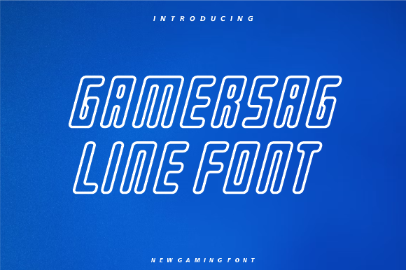 Gamersag Line Font - Featured Image