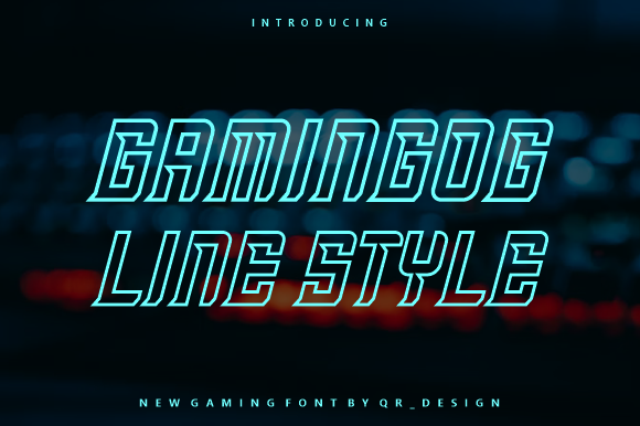 Gamingog Line Font - Featured Image