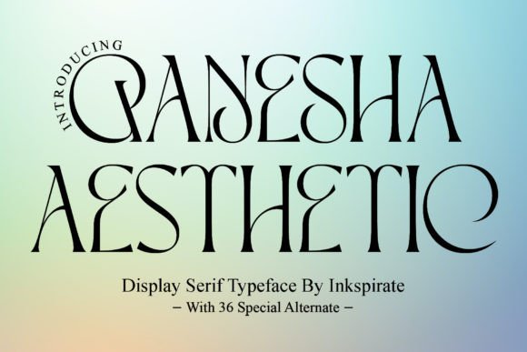 Ganesha Aesthetic Font - Featured Image
