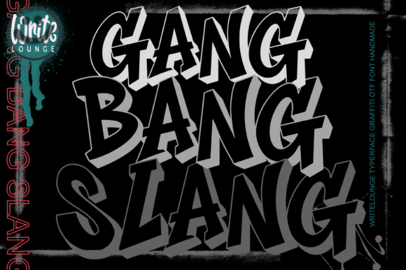 Gang Bang Slang Font - Featured Image