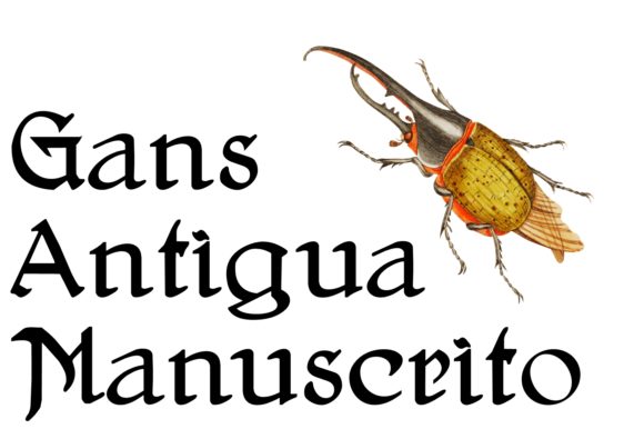 Gans Antigua Manuscrito Font - Featured Image