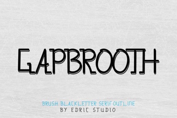 Gapbrooth Font - Featured Image