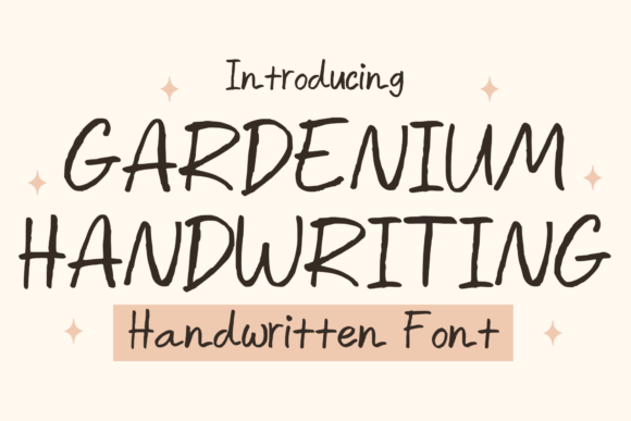 Gardenium Handwriting Font - Featured Image