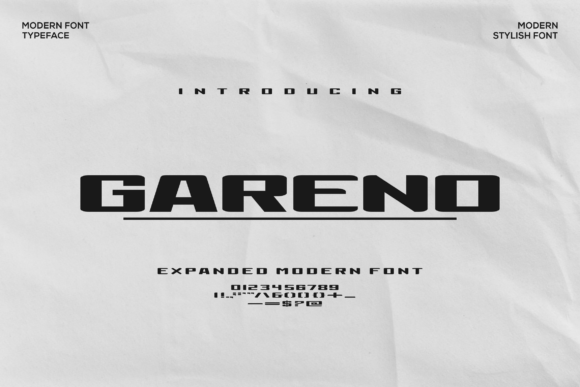 Gareno Font - Featured Image