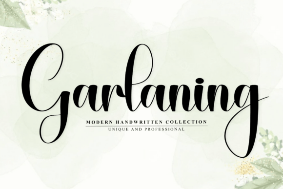 Garlaning Font - Featured Image