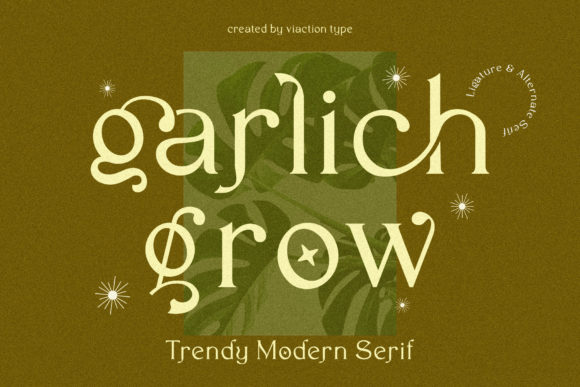 Garlich Grow Font - Featured Image