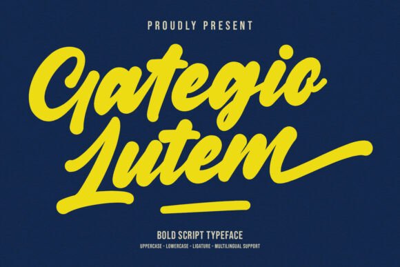 Gategio Lutem Font - Featured Image