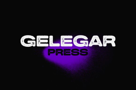 Gelegar Press Font - Featured Image