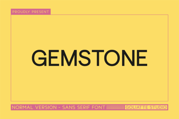 Gemstone Font - Featured Image