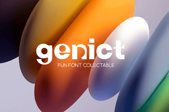 Genict Font - Featured Image