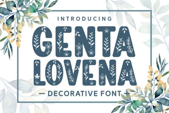 Genta Lovena Font - Featured Image