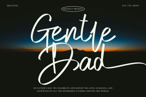 Gentle Dad Font - Featured Image
