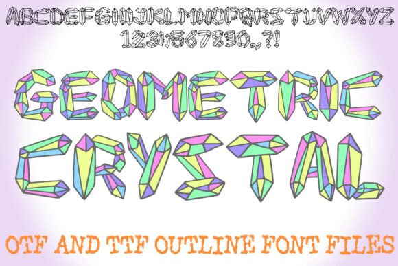 Geometric Crystal Font - Featured Image