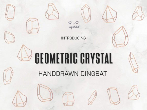 Geometric Crystal Font - Featured Image