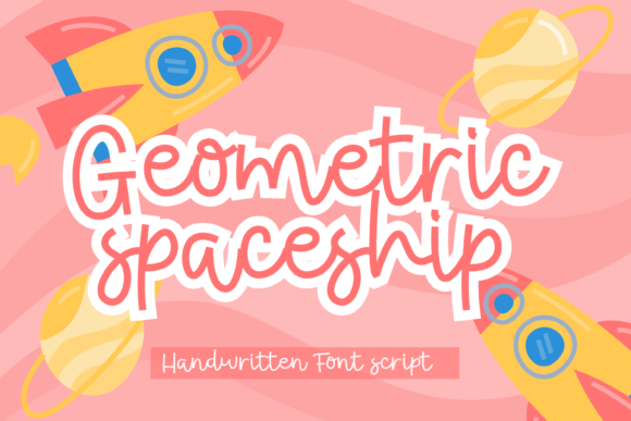Geometric Spaceship Font - Featured Image