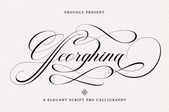 Georghina Script Pro Font - Featured Image