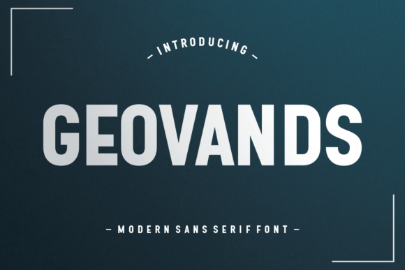 Geovands Font - Featured Image