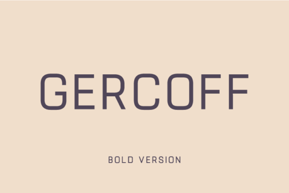 Gercoff Bold Font - Featured Image