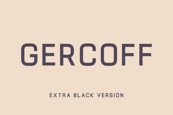 Gercoff Extra Black Font - Featured Image