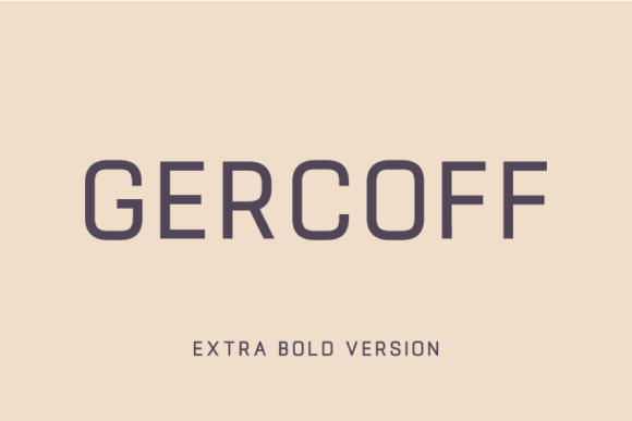 Gercoff Extra Bold Font - Featured Image