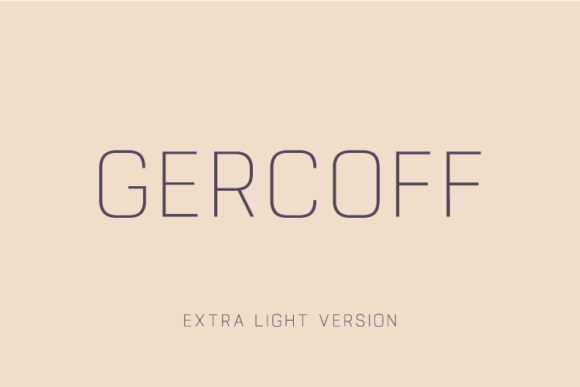 Gercoff Extra Light Font - Featured Image