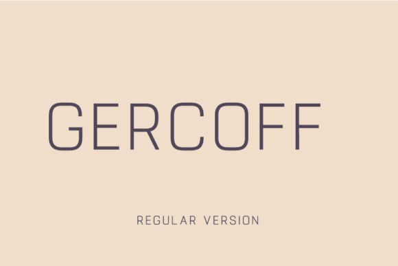 Gercoff Font - Featured Image