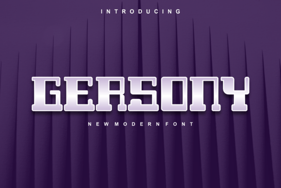 Gersony Font - Featured Image