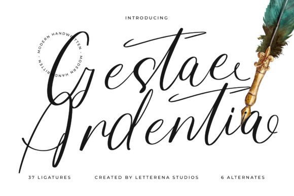 Gestae Ardentia Font - Featured Image