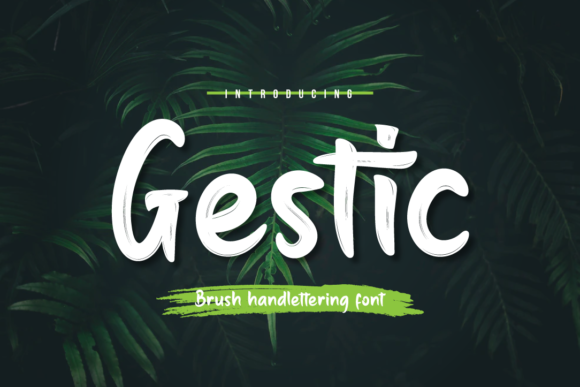 Gestic Font - Featured Image