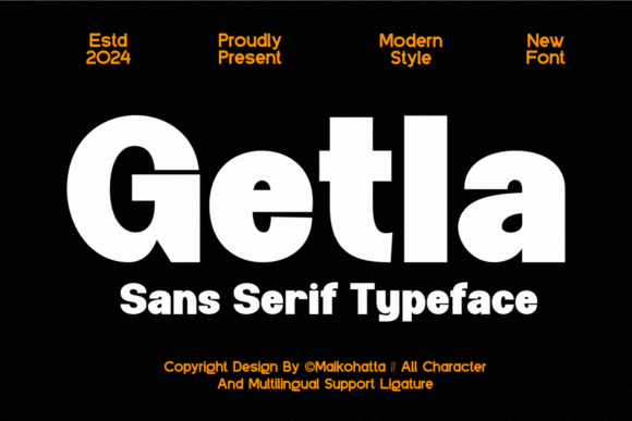 Getla Font - Featured Image