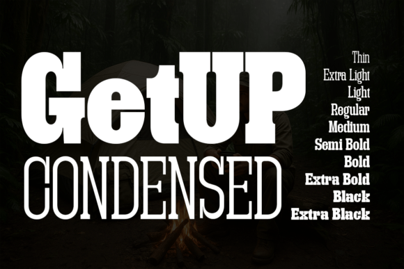 Getup Condensed Font - Featured Image