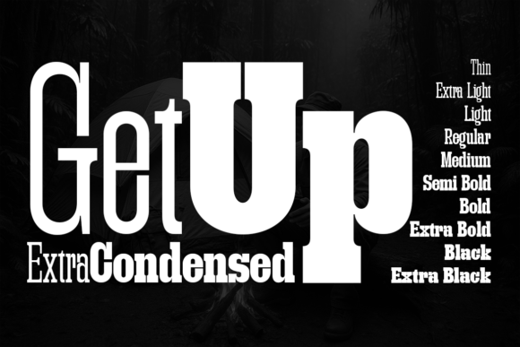 Getup Extra Condensed Font - Featured Image