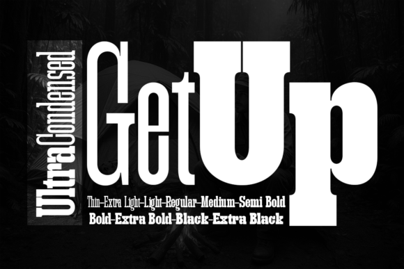 Getup Ultra Condensed Font - Featured Image