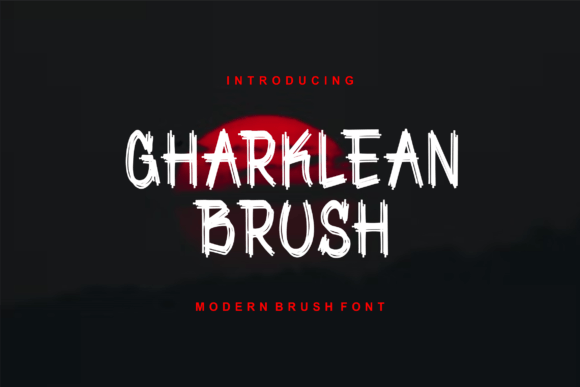 Gharklean Brush Font - Featured Image