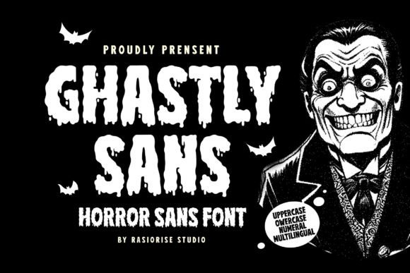 Ghastly Sans Font - Featured Image