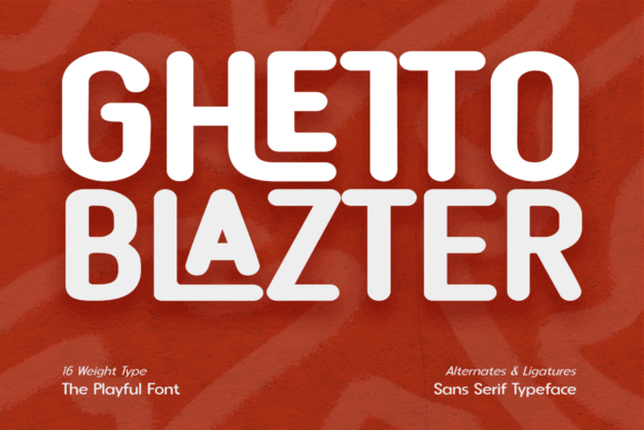 Ghetto Blazter Font - Featured Image