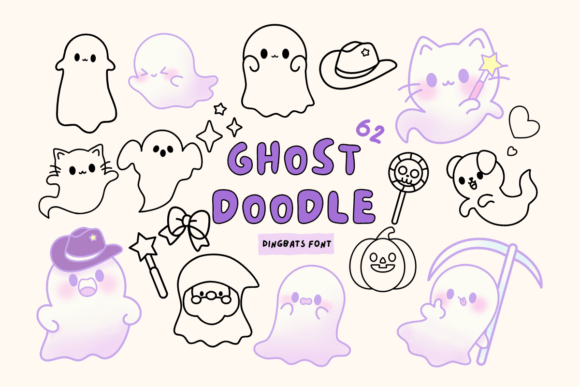 Ghost Doodle Font - Featured Image